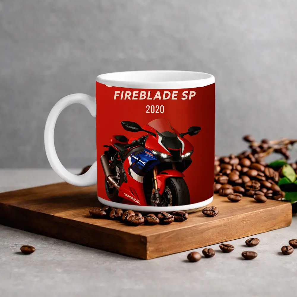 Honda CBR1000RR-R Fireblade SP Red Background – Mugs
