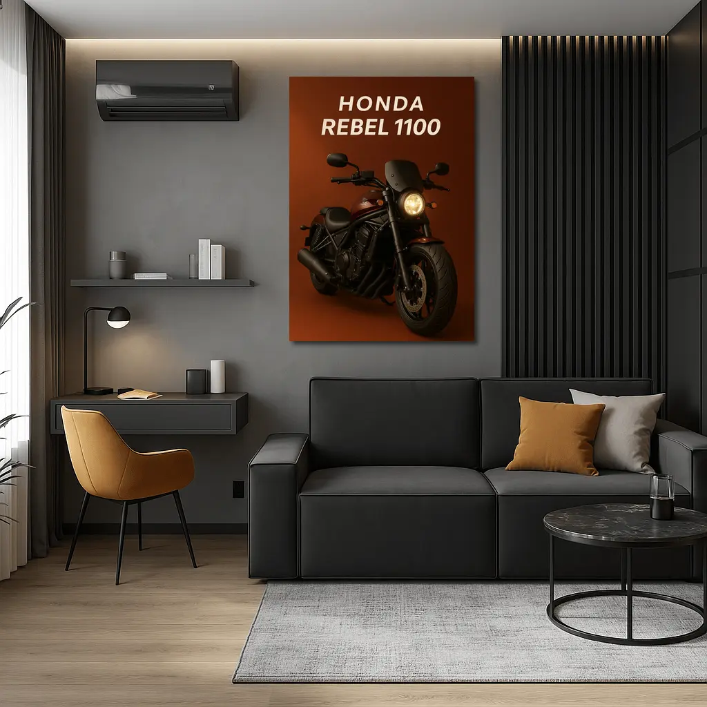 Honda Rebel 1100 Dark Brown Studio Art – Wall Art