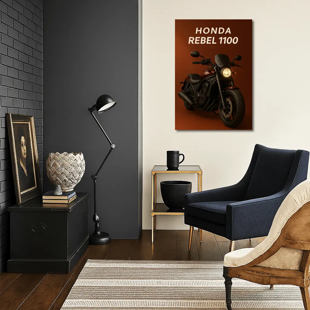 Honda Rebel 1100 Dark Brown Studio Art – Wall Art