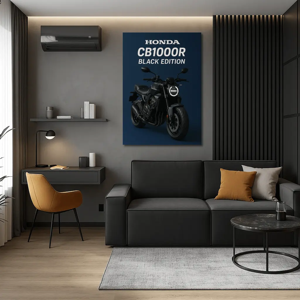 Honda CB1000R Black Edition Dark Background – Wall Art