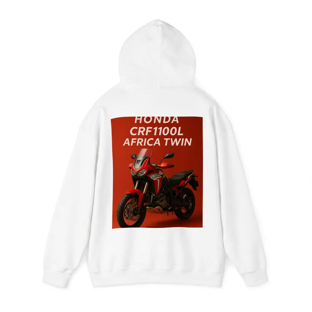 Honda CRF1100L Africa Twin Red Background – Hoodies