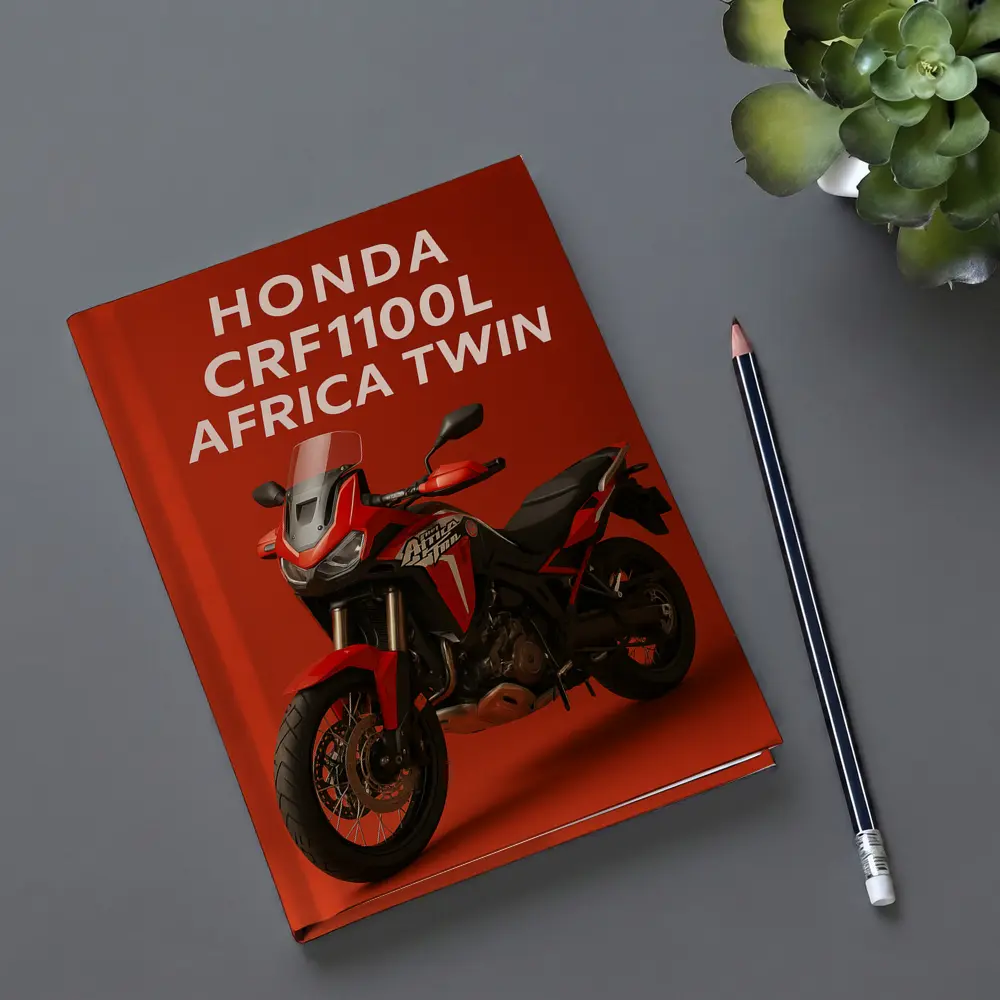 Honda CRF1100L Africa Twin Red Background – Notebooks