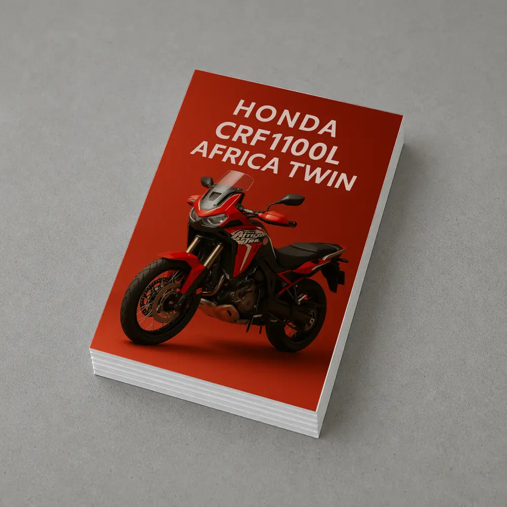 Honda CRF1100L Africa Twin Red Background – Postcards