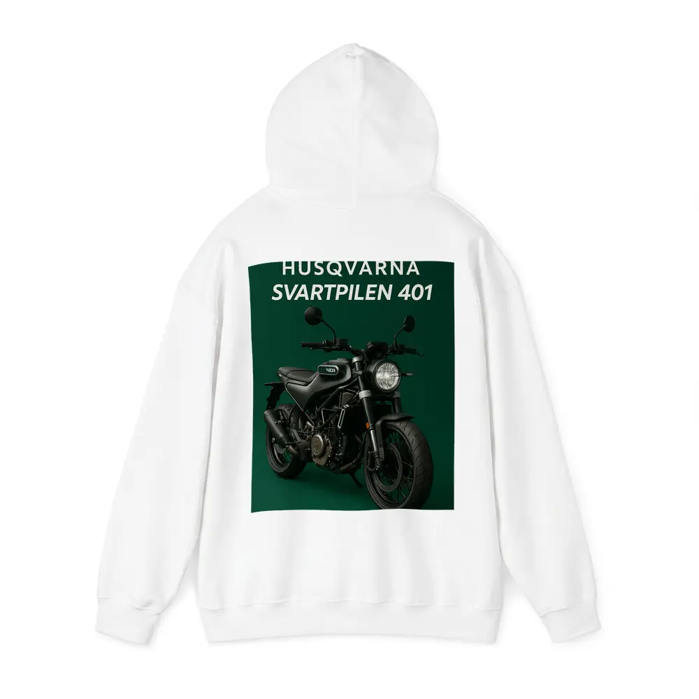 Husqvarna Svartpilen 401 Dark Green Background – Hoodies