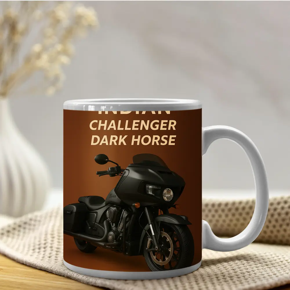 Indian Challenger Dark Horse Matte Black Motorcycle – Mugs