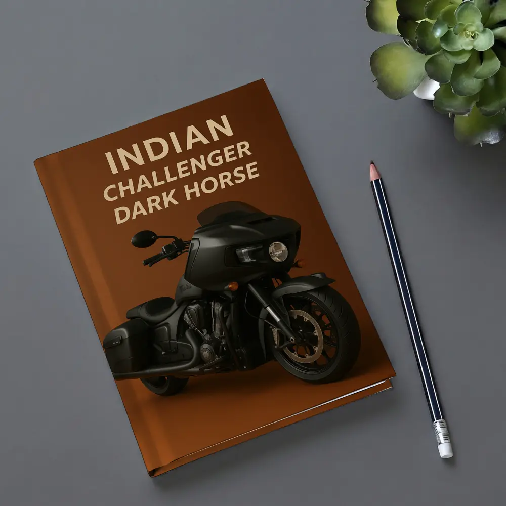 Indian Challenger Dark Horse Matte Black Motorcycle – Notebooks