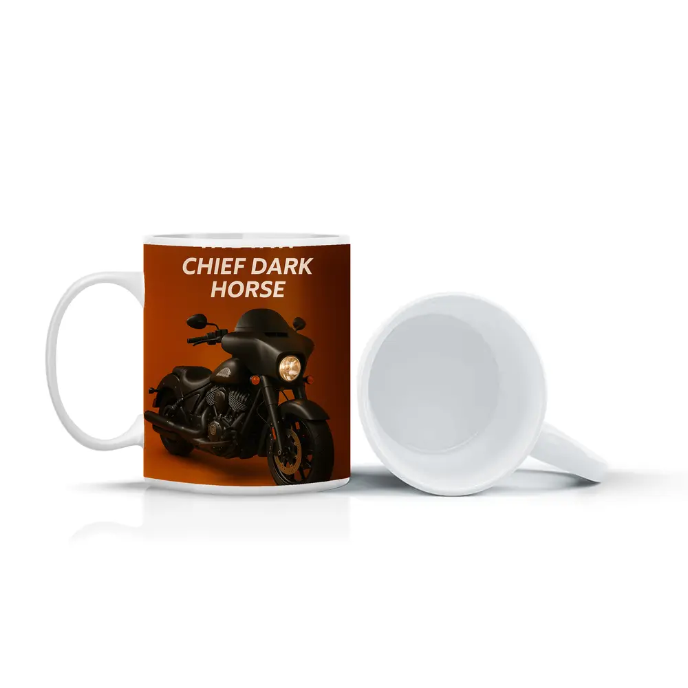 Indian Chief Dark Horse Matte Black Motorcycle – Mugs