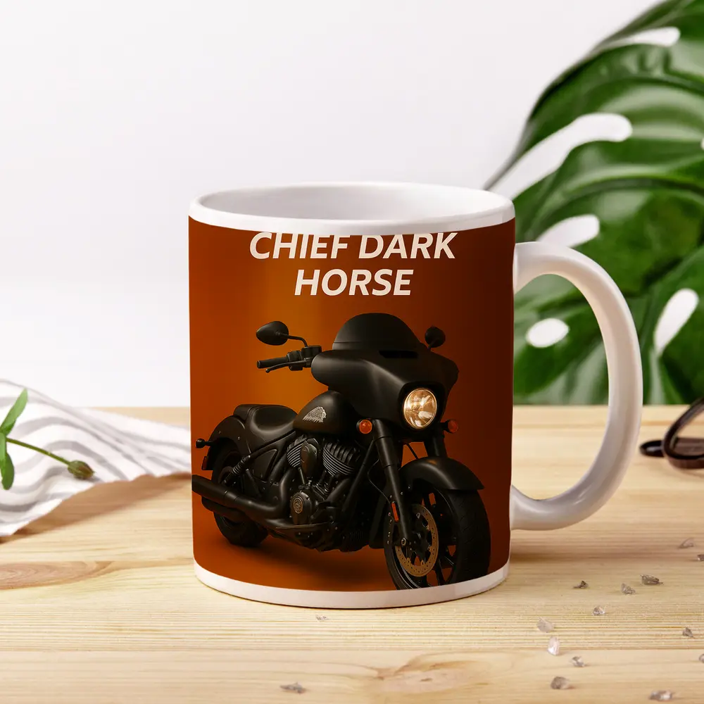 Indian Chief Dark Horse Matte Black Motorcycle – Mugs