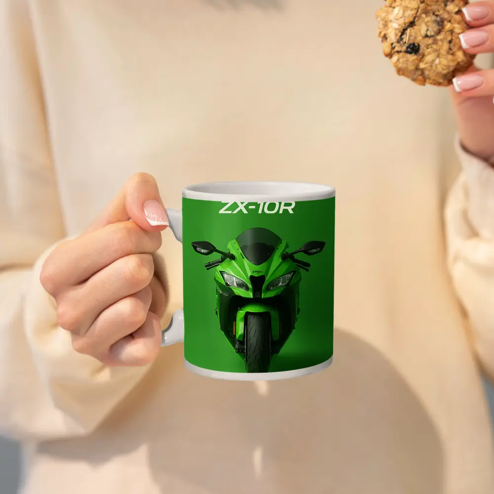 Kawasaki ZX-10R Ninja Green Sport Bike – Mugs