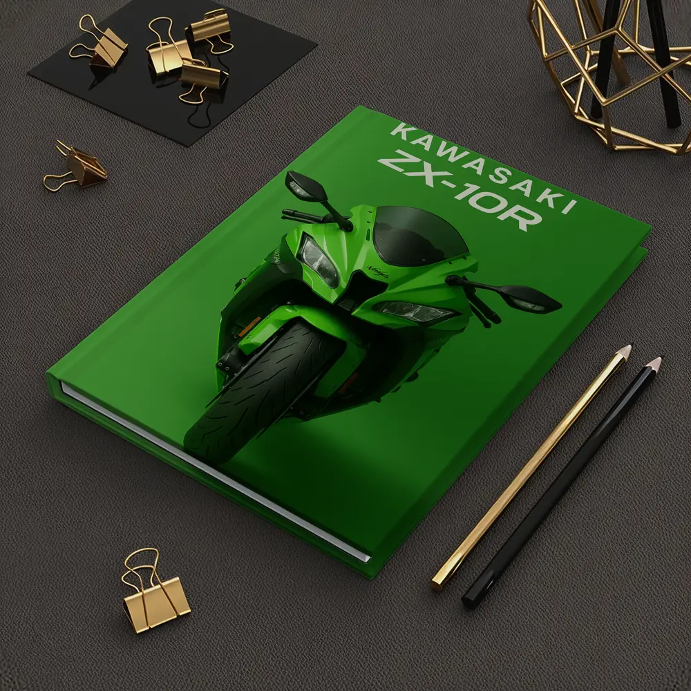 Kawasaki ZX-10R Ninja Green Sport Bike – Notebooks