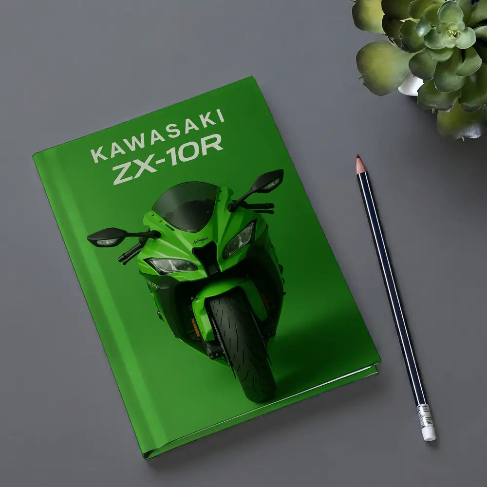 Kawasaki ZX-10R Ninja Green Sport Bike – Notebooks
