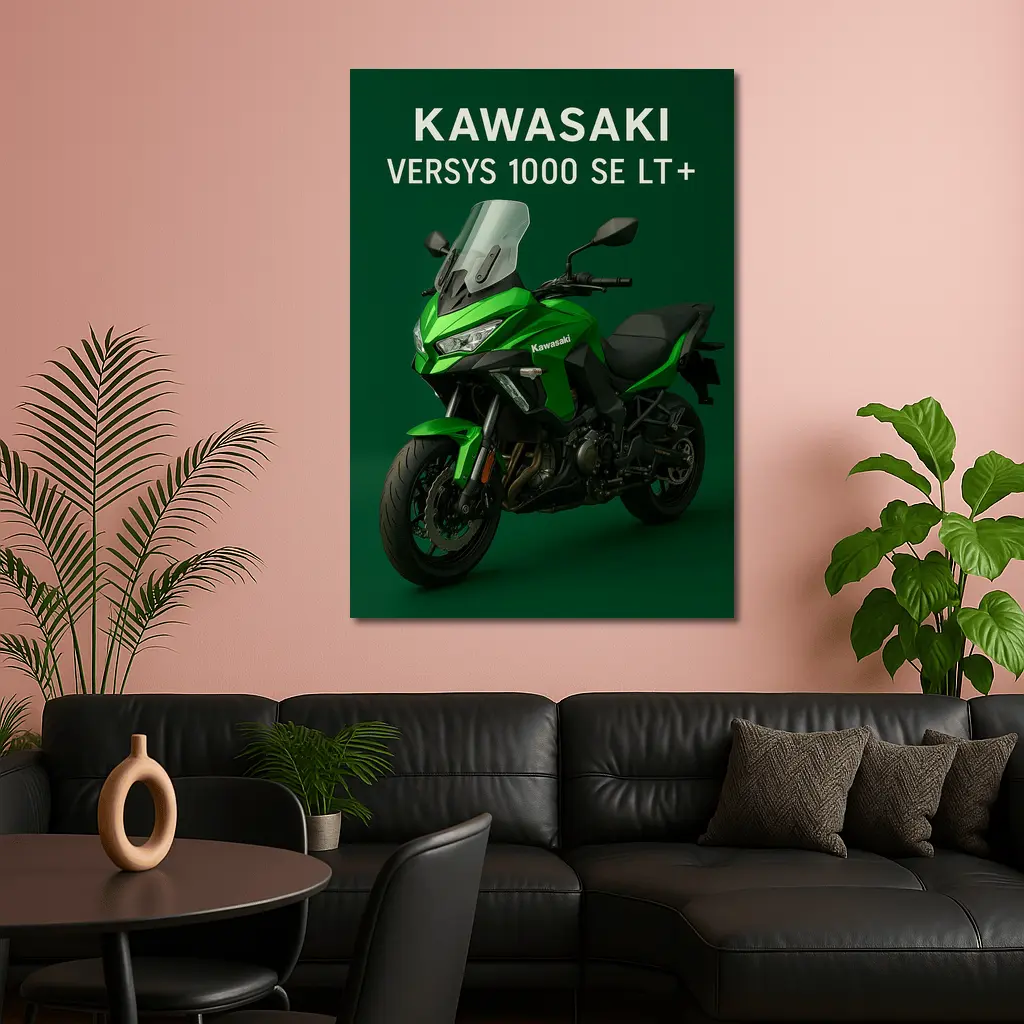 Kawasaki Versys 1000 SE Green Studio – Wall Art