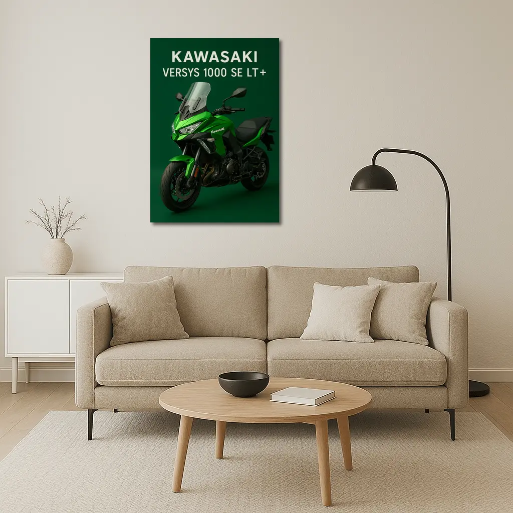 Kawasaki Versys 1000 SE Green Studio – Wall Art