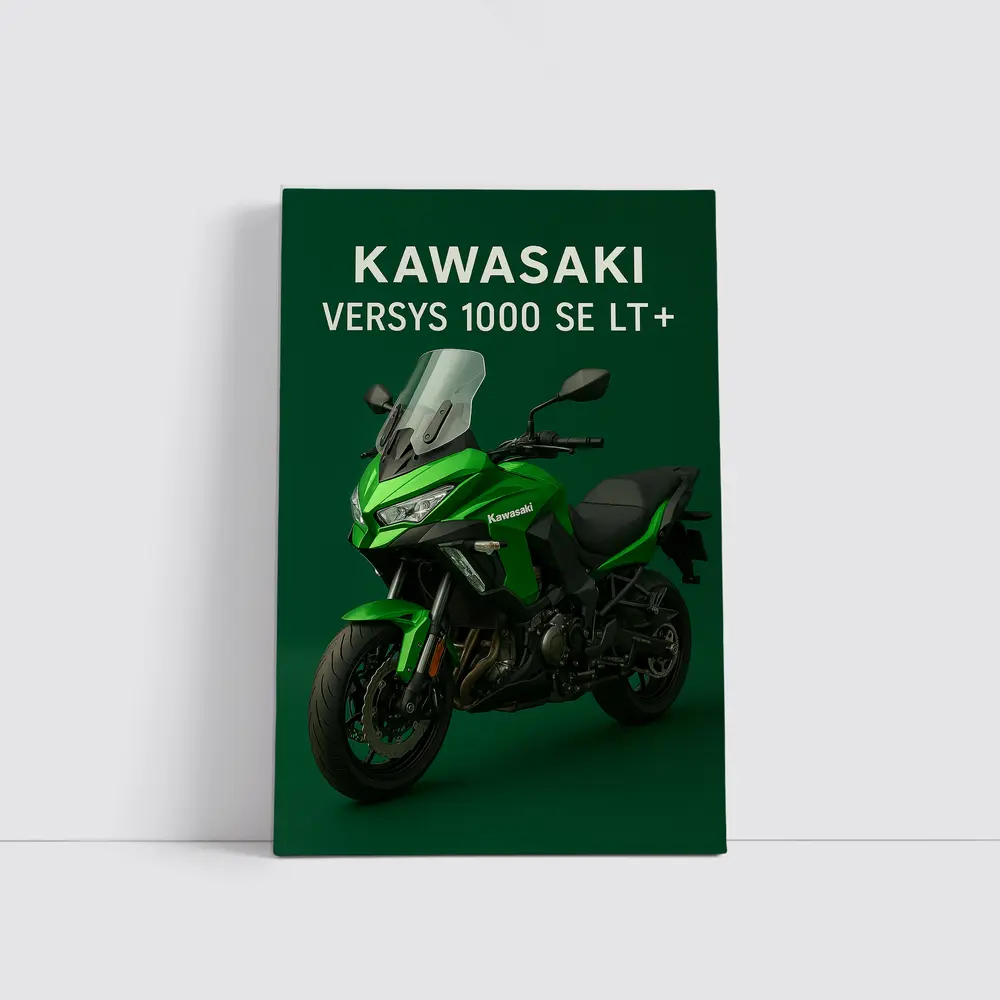 Kawasaki Versys 1000 SE Green Studio – Wall Art