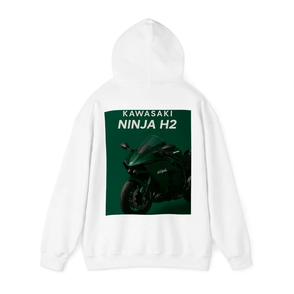 Kawasaki Ninja H2 Green Studio Art – Hoodies