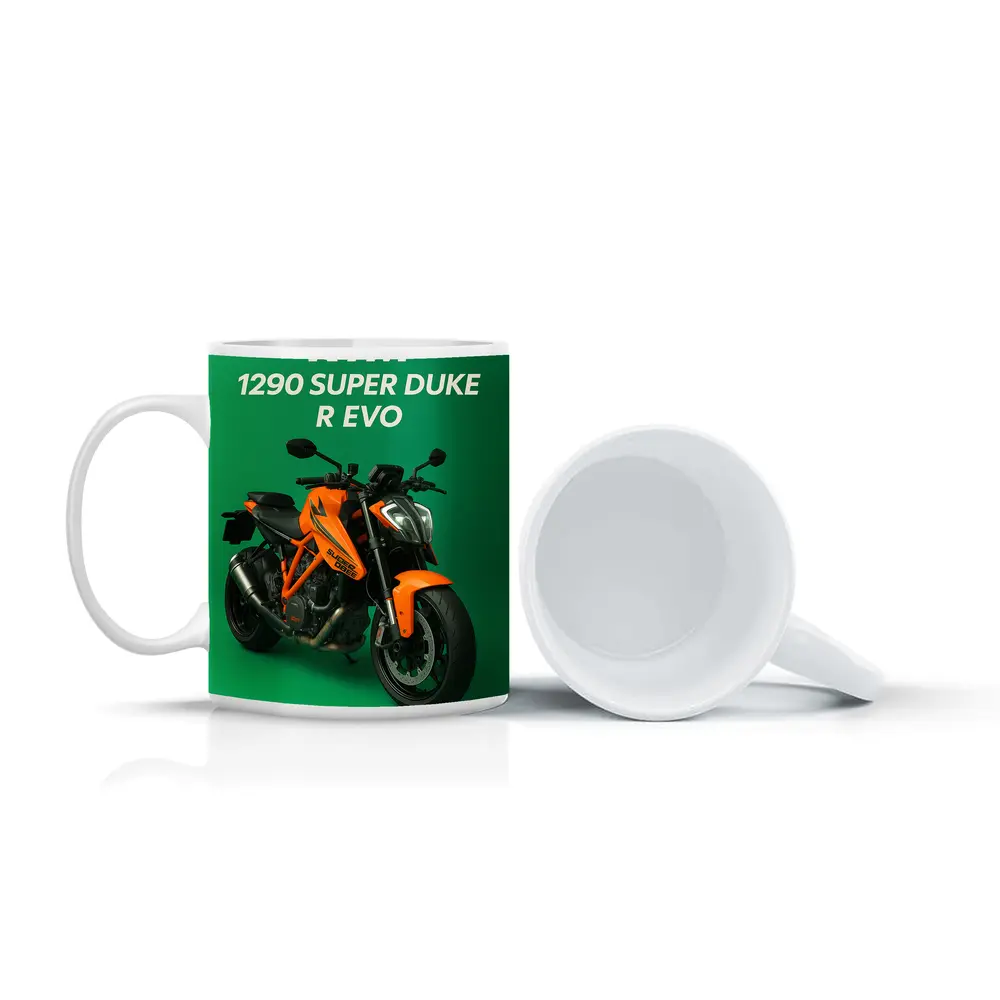 KTM Super Duke R Evo Green Background – Mugs