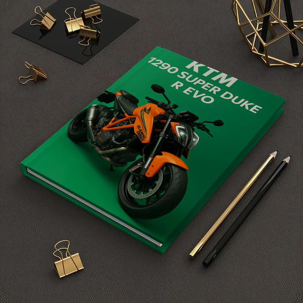 KTM Super Duke R Evo Green Background – Notebooks