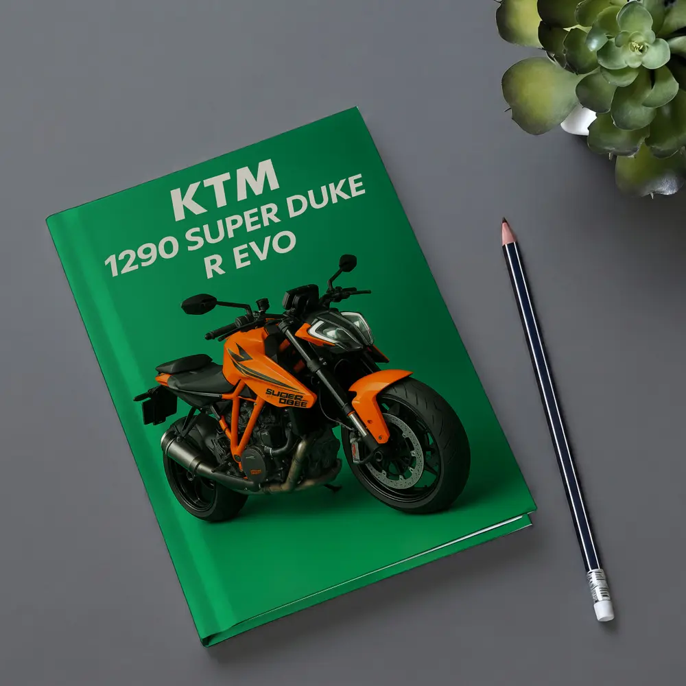 KTM Super Duke R Evo Green Background – Notebooks
