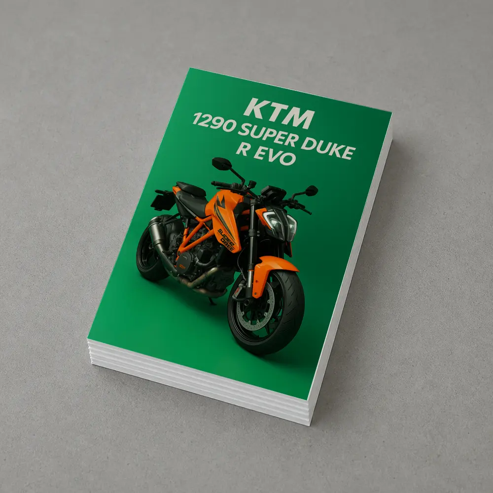 KTM Super Duke R Evo Green Background – Postcards