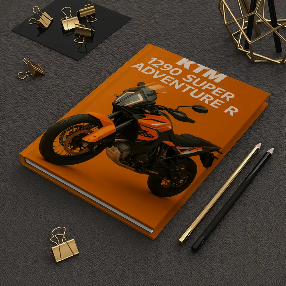 KTM 1290 Super Adventure R Orange Background – Notebooks
