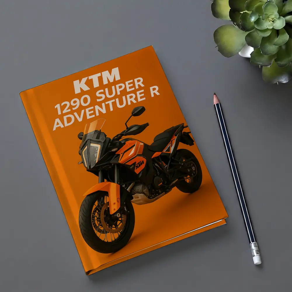 KTM 1290 Super Adventure R Orange Background – Notebooks