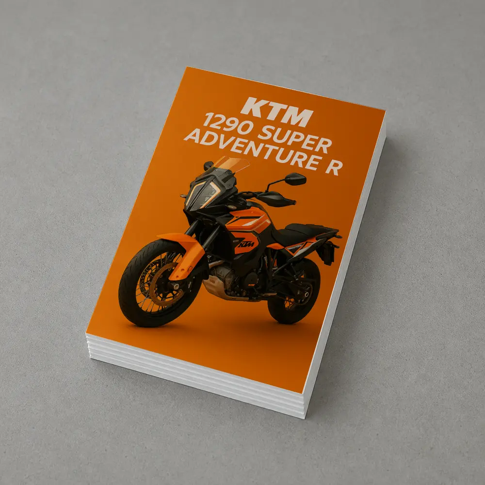 KTM 1290 Super Adventure R Orange Background – Postcards