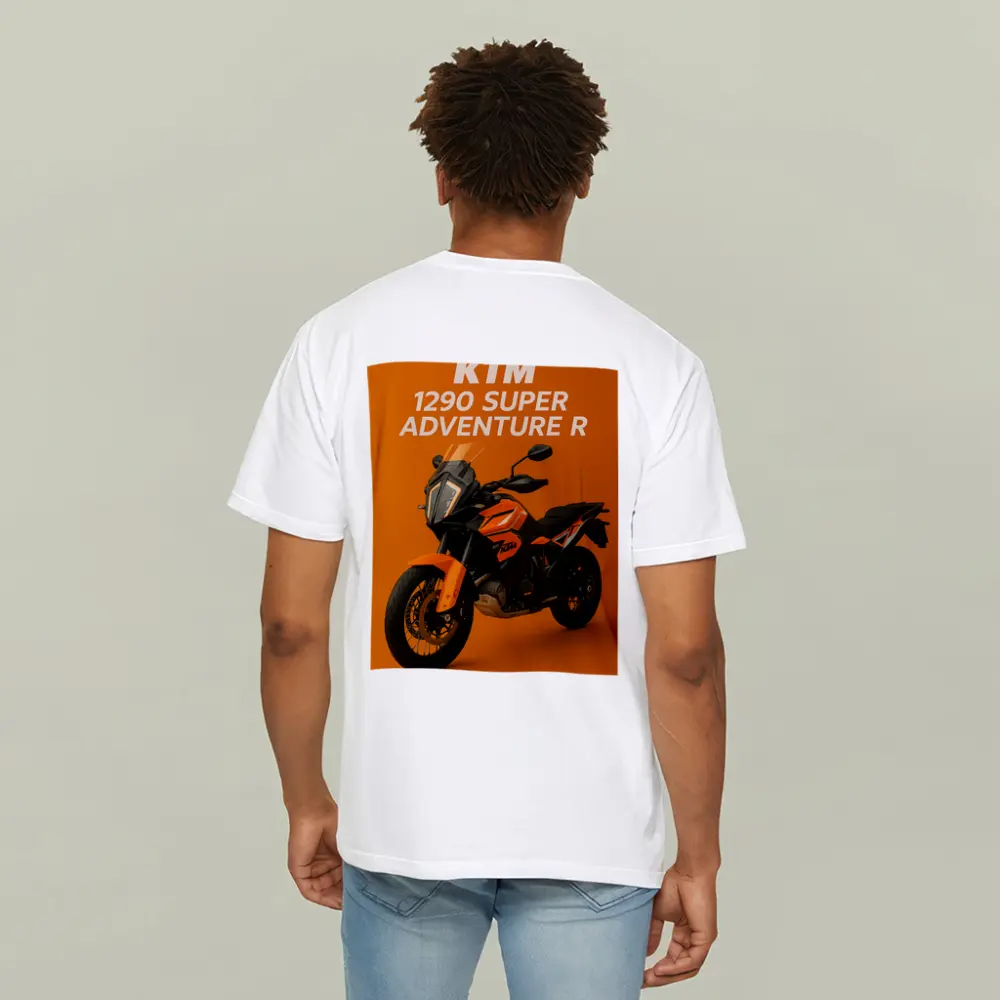 KTM 1290 Super Adventure R Orange Background – T-Shirts
