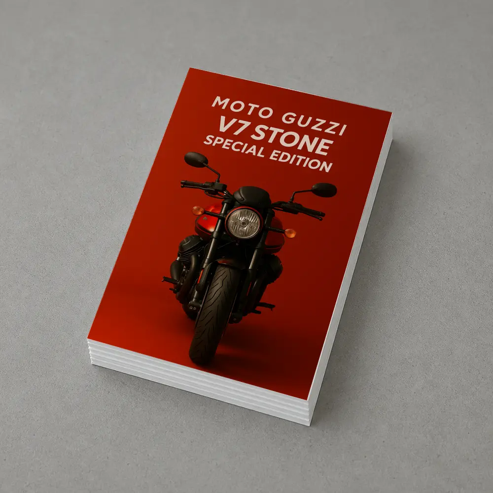 Moto Guzzi V7 Stone Special Edition Red – Postcards