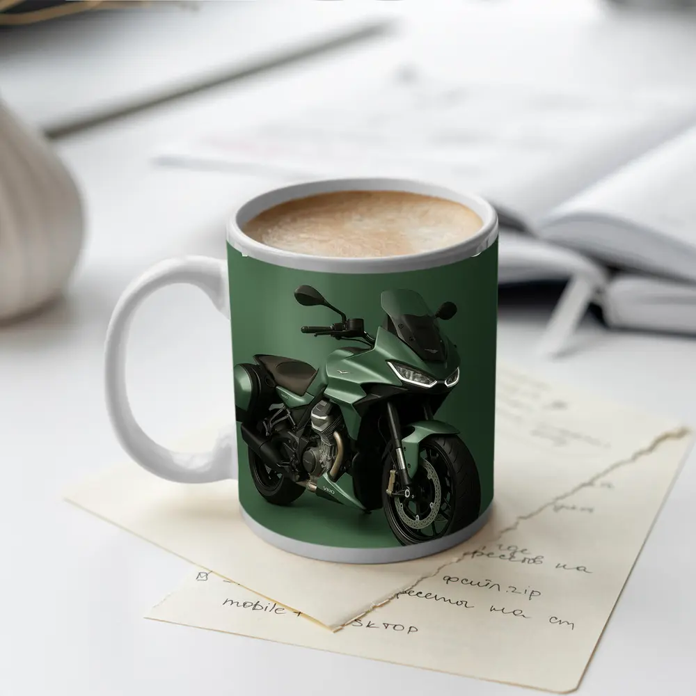 Moto Guzzi V100 Mandello Green Sport Motorcycle – Mugs