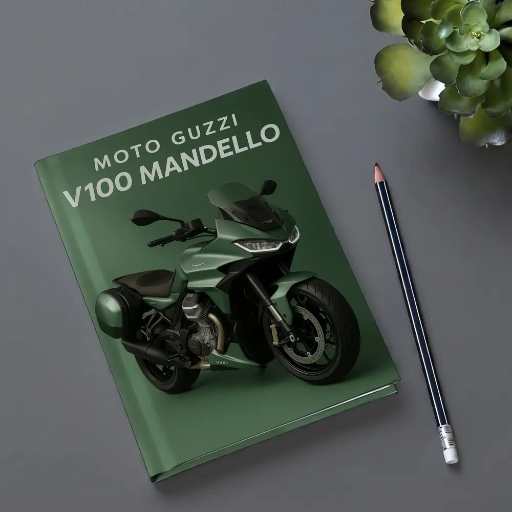 Moto Guzzi V100 Mandello Green Sport Motorcycle – Notebooks