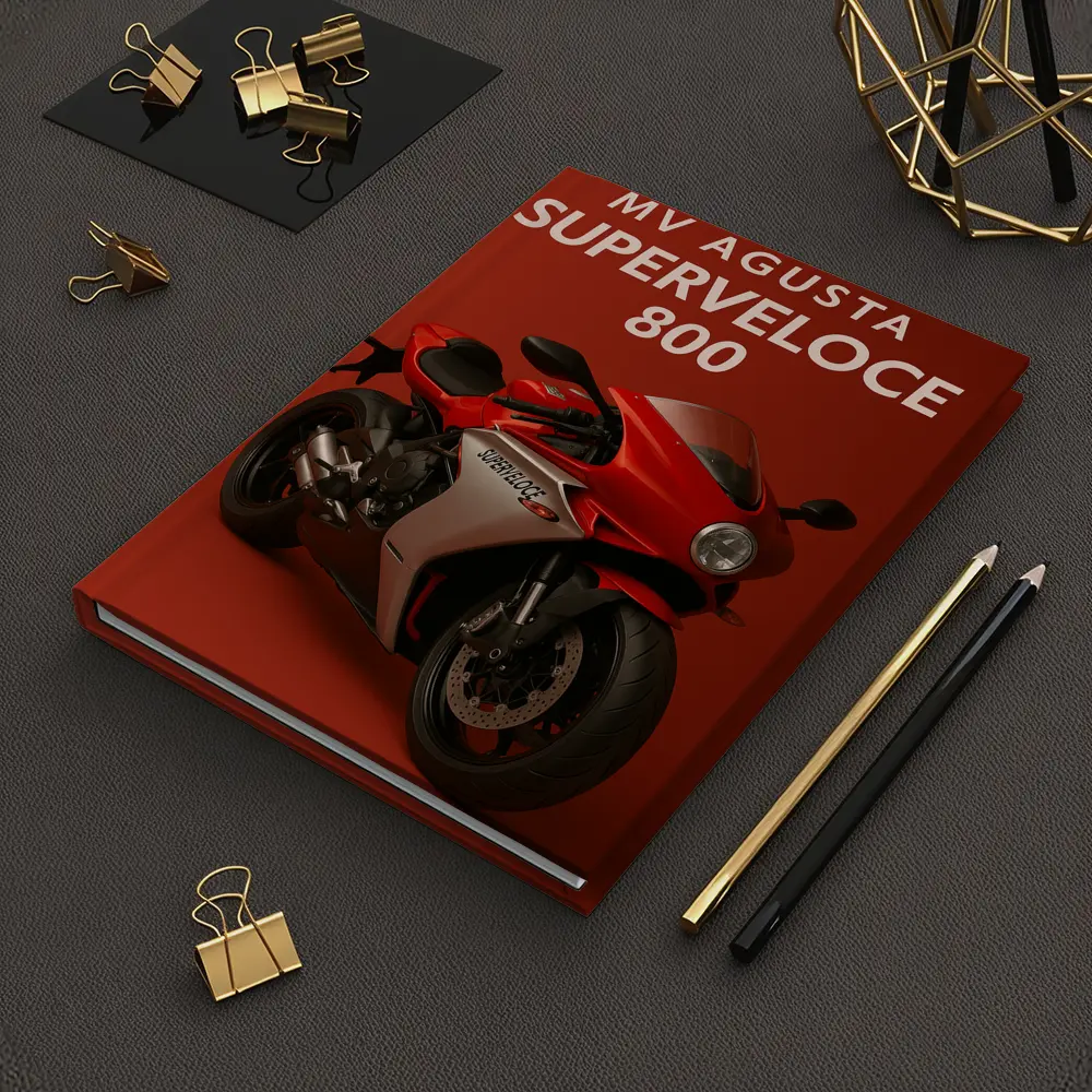 MV Agusta Superveloce 800 Red Background – Notebooks