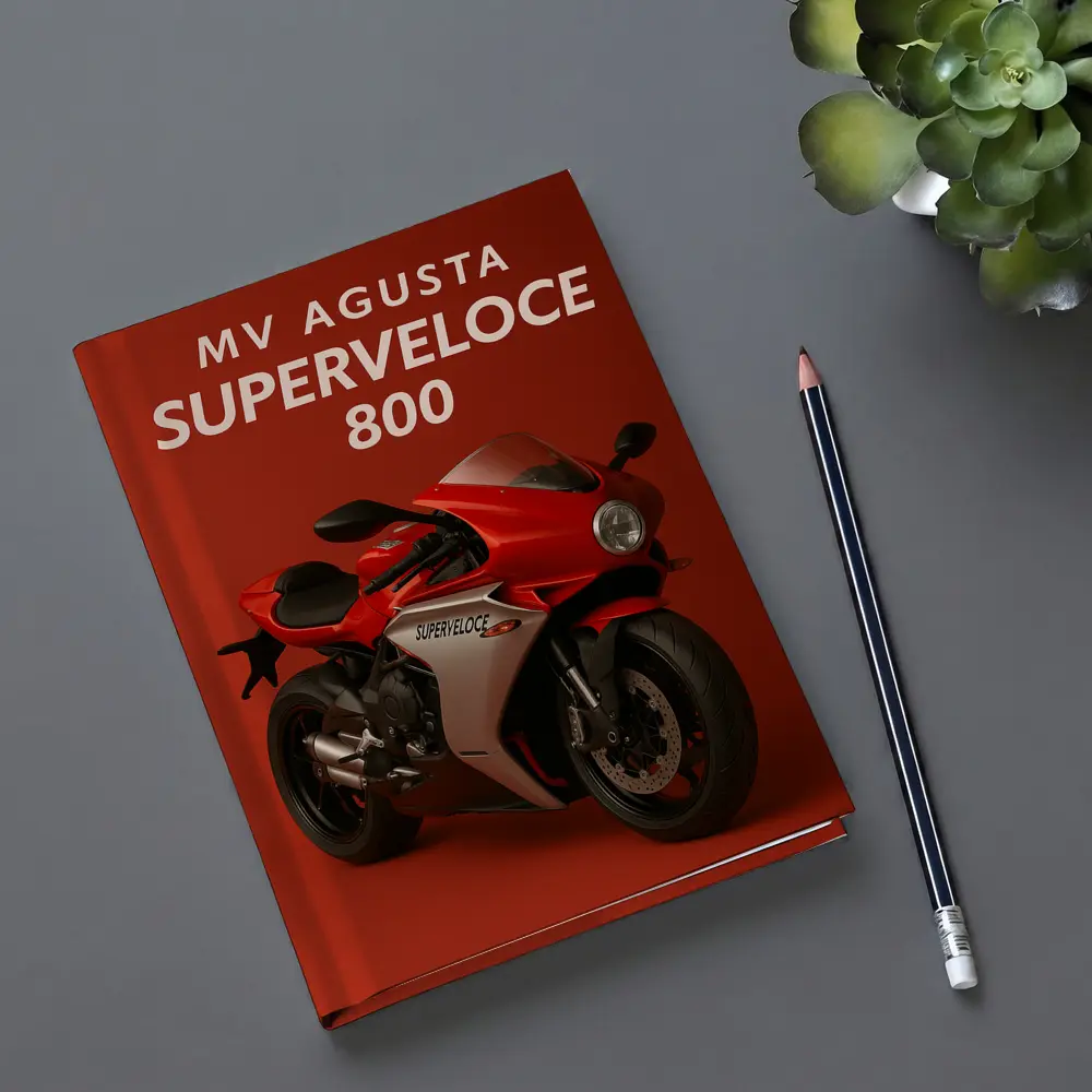 MV Agusta Superveloce 800 Red Background – Notebooks