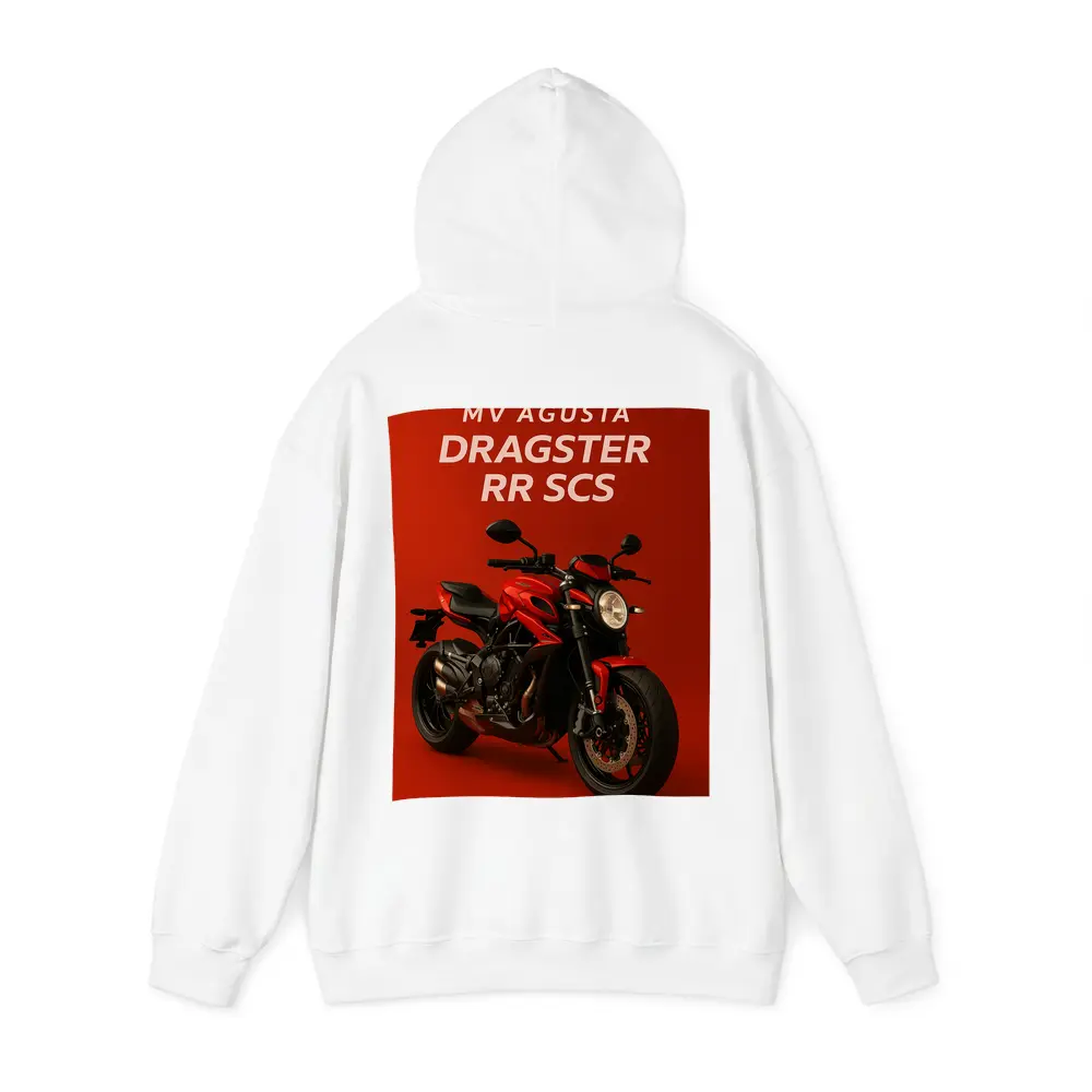 MV Agusta Dragster RR SCS Red Background – Hoodies