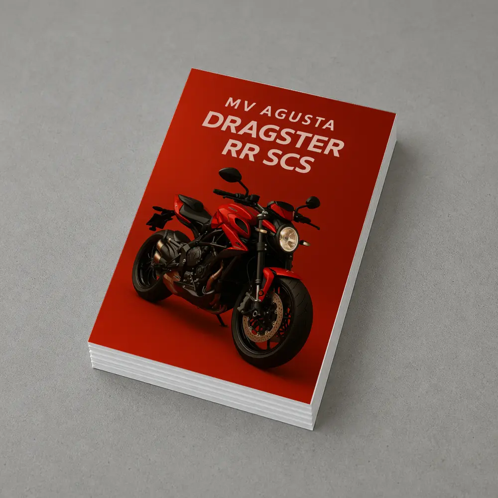 MV Agusta Dragster RR SCS Red Background – Postcards
