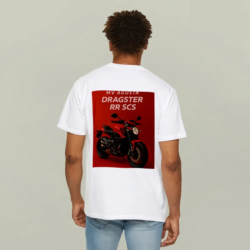 MV Agusta Dragster RR SCS Red Background – T-Shirts
