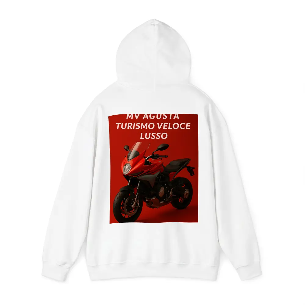 MV Agusta Turismo Veloce Lusso Red Background – Hoodies