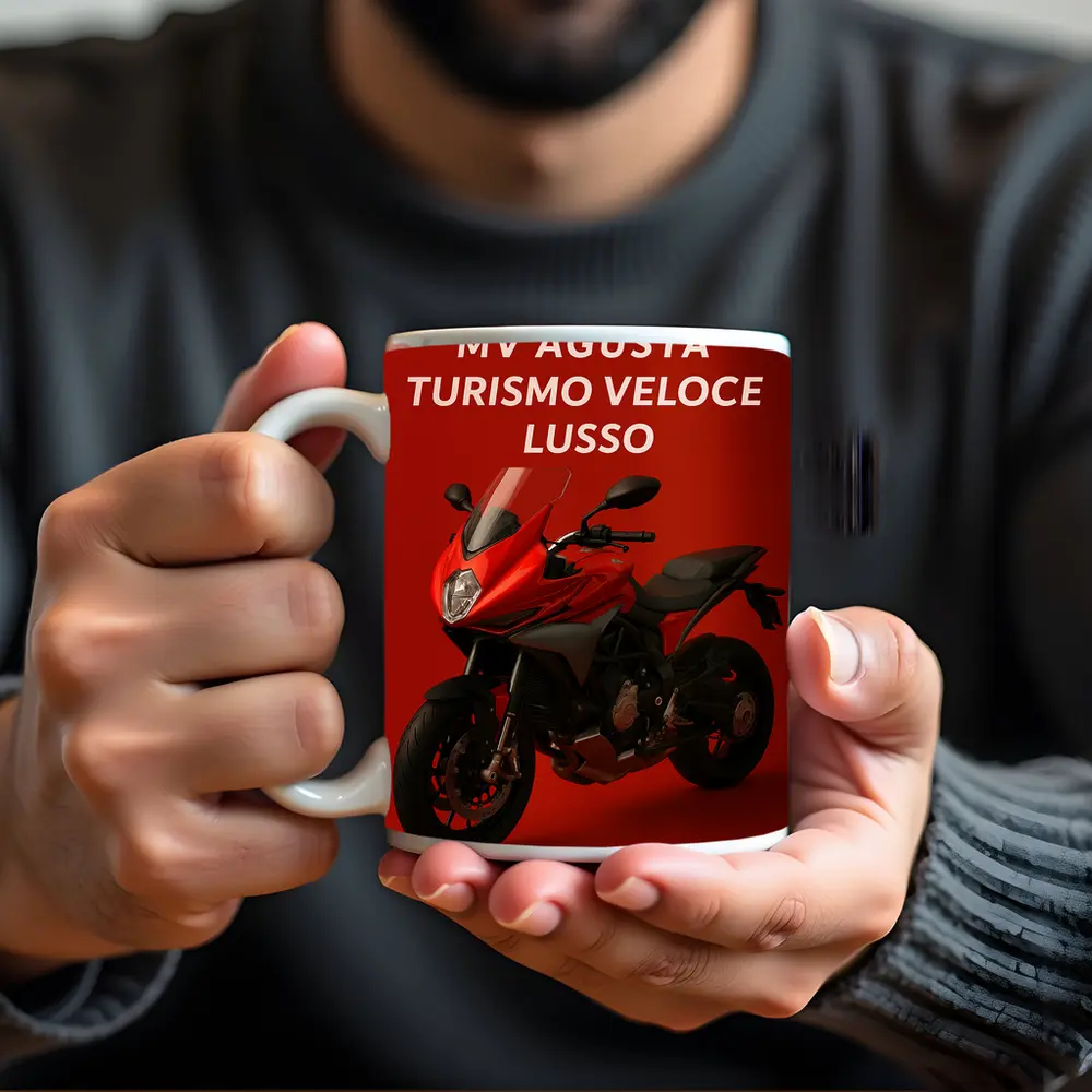 MV Agusta Turismo Veloce Lusso Red Background – Mugs