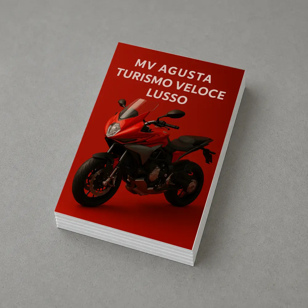 MV Agusta Turismo Veloce Lusso Red Background – Postcards