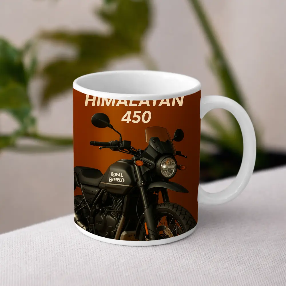 Royal Enfield Himalayan Matte Black Adventure Motorcycle – Mugs