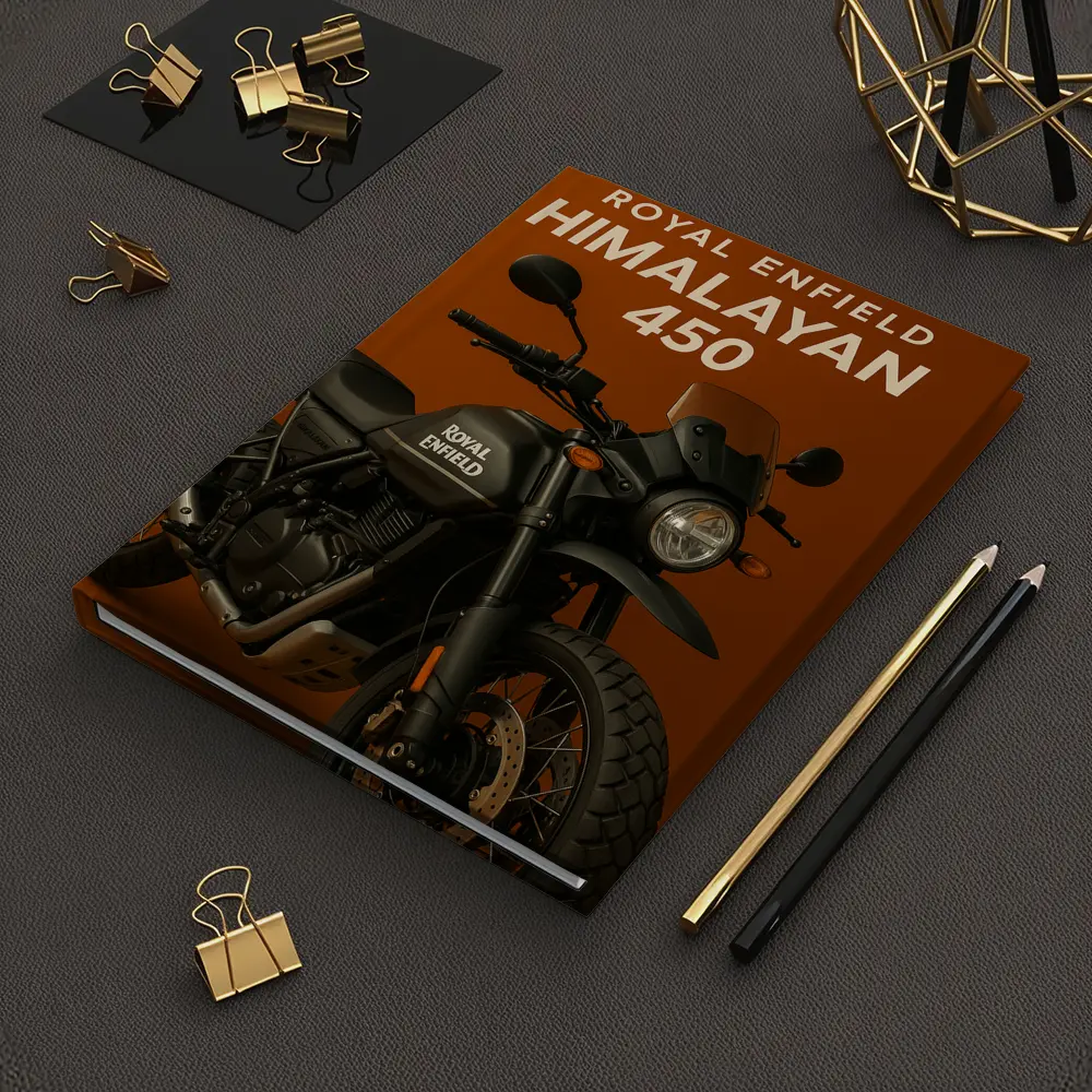 Royal Enfield Himalayan Matte Black Adventure Motorcycle – Notebooks