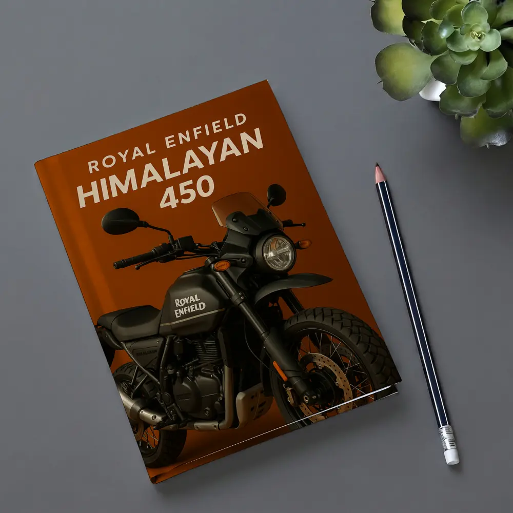 Royal Enfield Himalayan Matte Black Adventure Motorcycle – Notebooks
