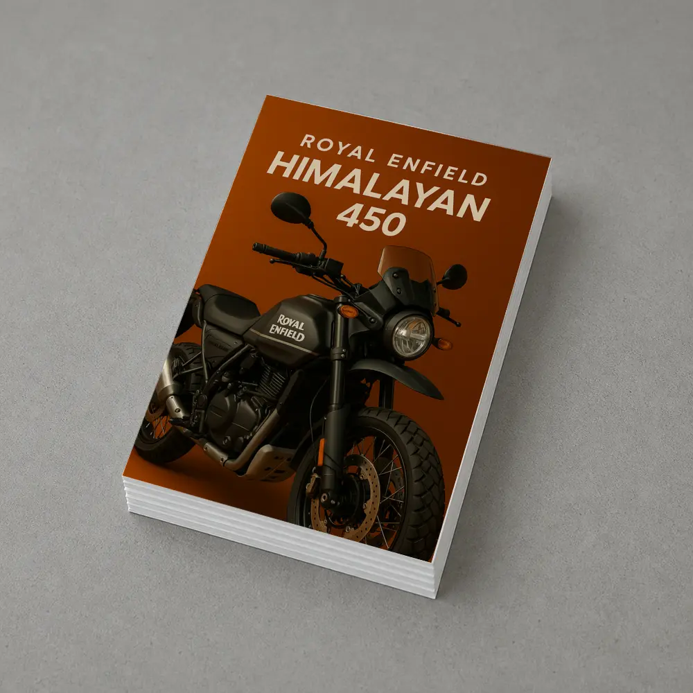 Royal Enfield Himalayan Matte Black Adventure Motorcycle – Postcards