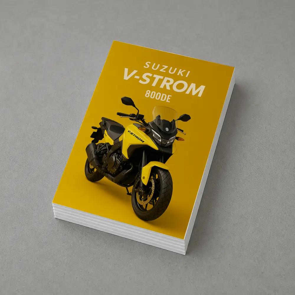 Suzuki V-Strom 800DE Yellow Adventure Motorcycle – Postcards