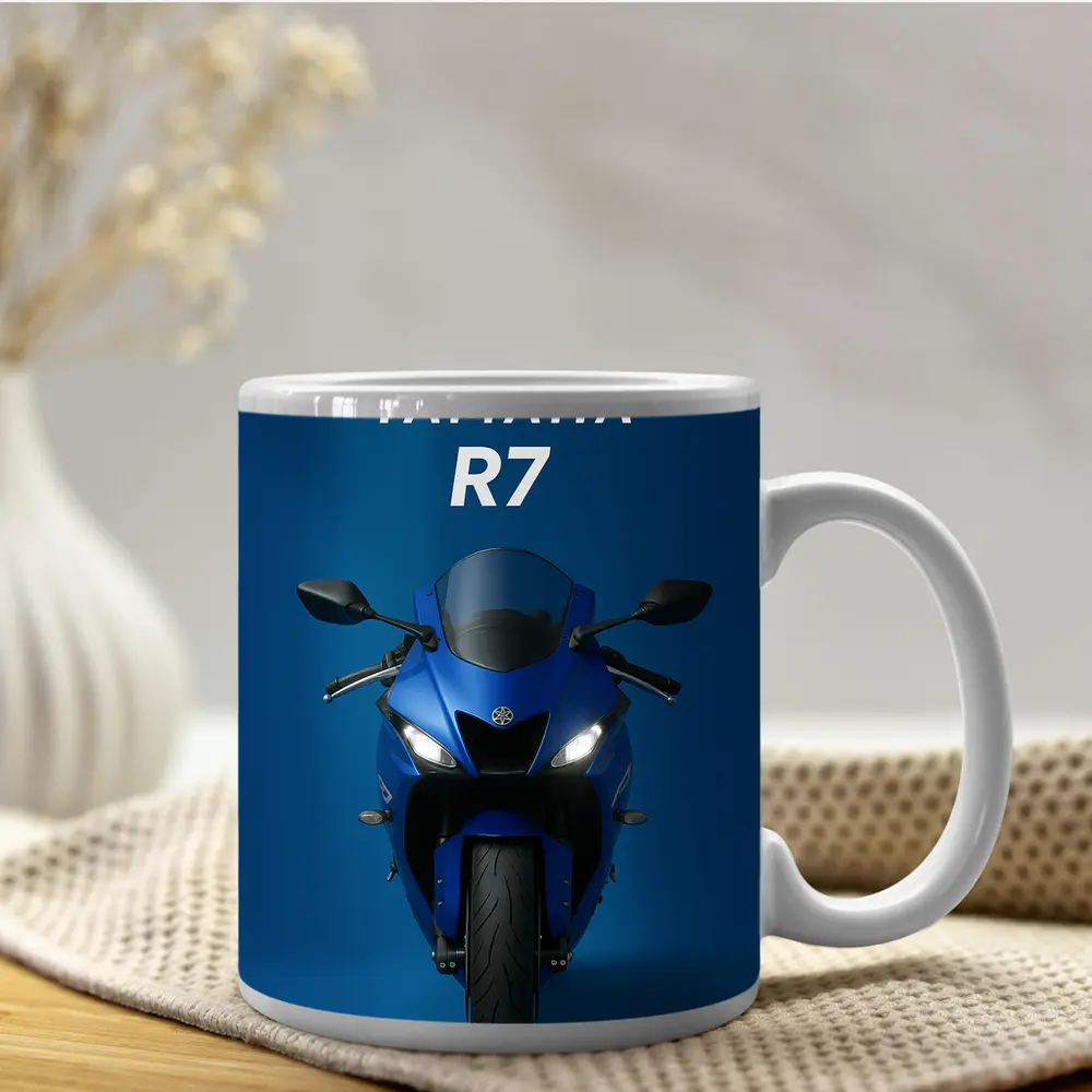 Yamaha R7 Sport Bike Blue Studio – Mugs