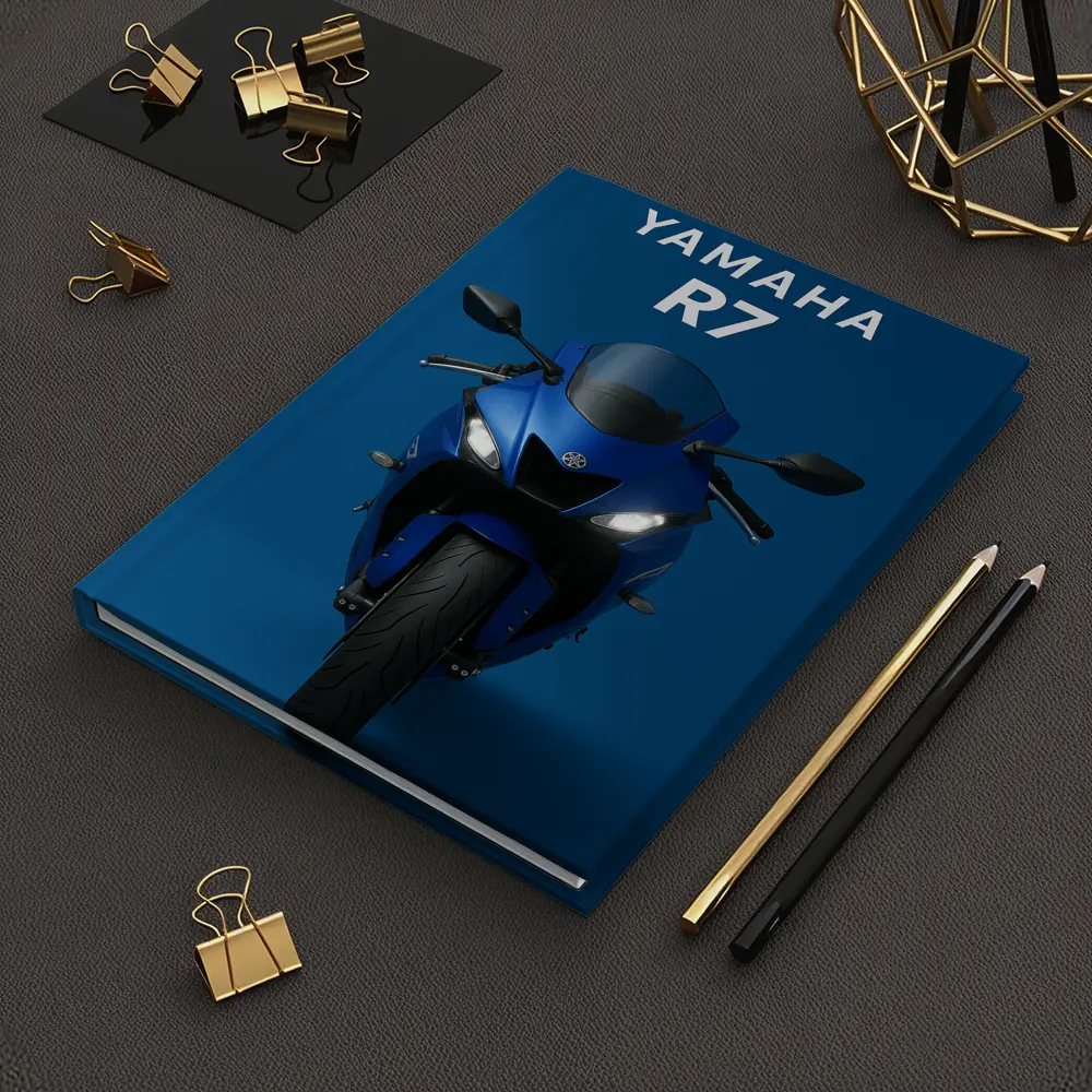 Yamaha R7 Sport Bike Blue Studio – Notebooks