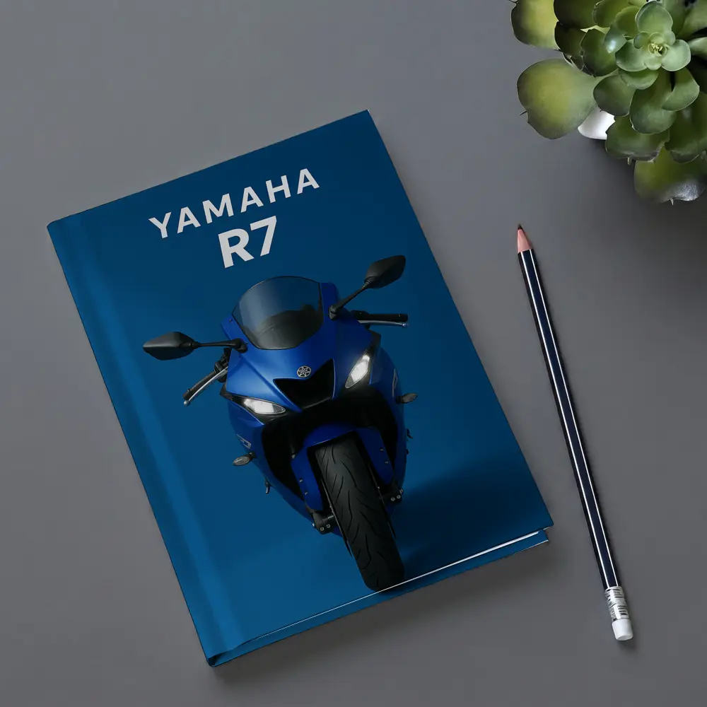 Yamaha R7 Sport Bike Blue Studio – Notebooks