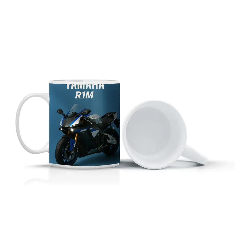 Yamaha R1M Sport Bike Blue Studio – Mugs