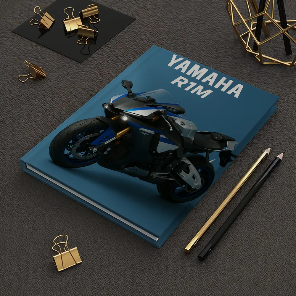 Yamaha R1M Sport Bike Blue Studio – Notebooks