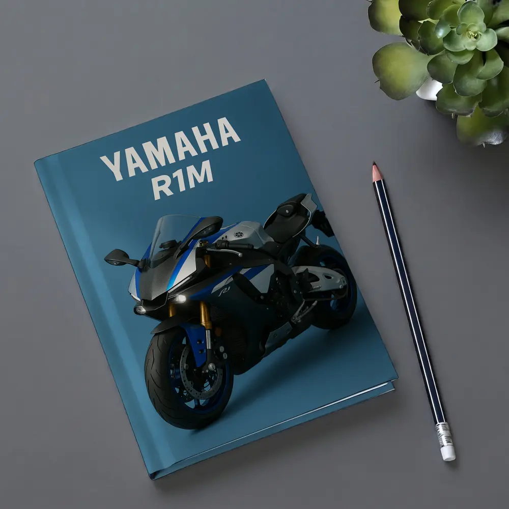 Yamaha R1M Sport Bike Blue Studio – Notebooks