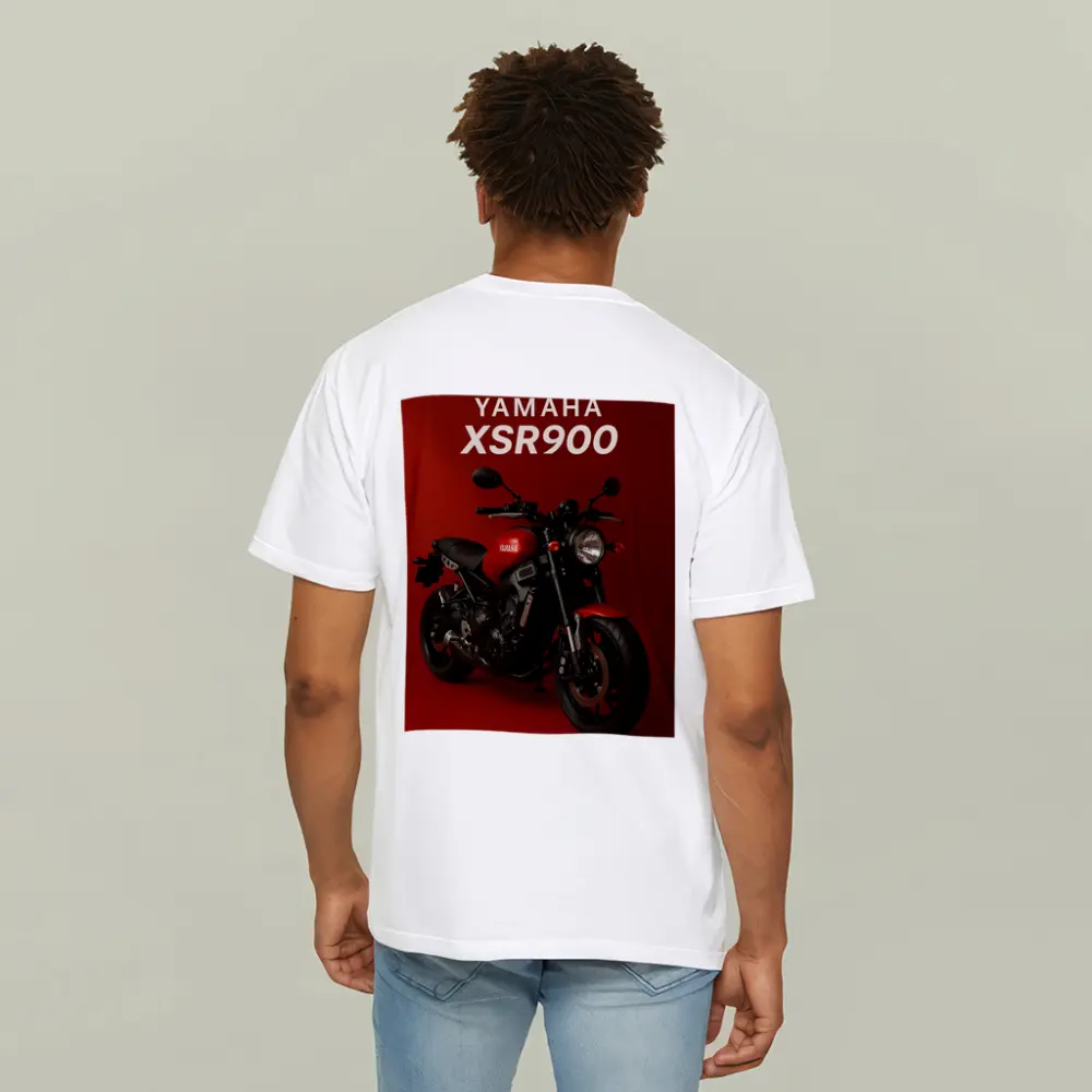 Yamaha XSR900 Motorcycle Red Studio Background – T-Shirts